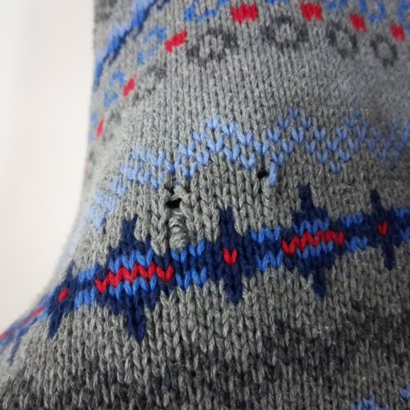 Men's Nautica 100% Cotton Knit Pullover Sweater Mock Neck Zip-Up Unisex - Picture 9 of 9